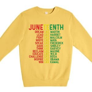 Juneteenth Women Juneteenth Shirts African American Premium Crewneck Sweatshirt