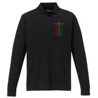 Juneteenth Women Juneteenth Shirts African American Performance Long Sleeve Polo