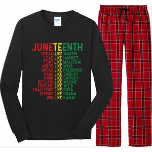 Juneteenth Women Juneteenth Shirts African American Long Sleeve Pajama Set