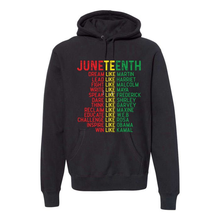 Juneteenth Women Juneteenth Shirts African American Premium Hoodie