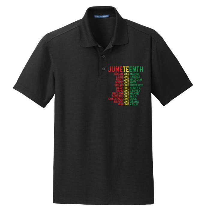 Juneteenth Women Juneteenth Shirts African American Dry Zone Grid Polo