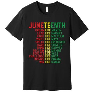 Juneteenth Women Juneteenth Shirts African American Premium T-Shirt