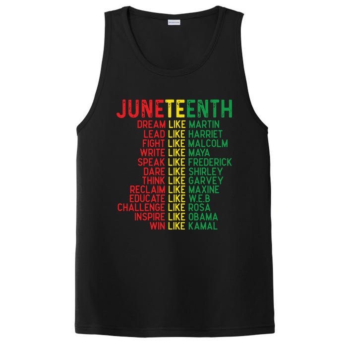 Juneteenth Women Juneteenth Shirts African American PosiCharge Competitor Tank