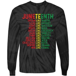 Juneteenth Women Juneteenth Shirts African American Tie-Dye Long Sleeve Shirt