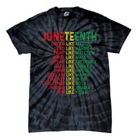 Juneteenth Women Juneteenth Shirts African American Tie-Dye T-Shirt