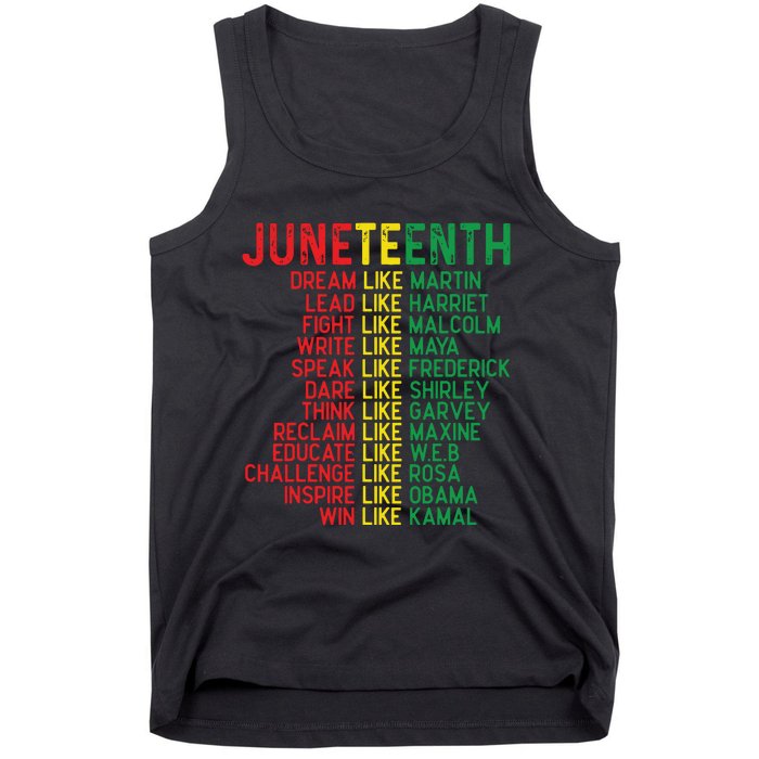 Juneteenth Women Juneteenth Shirts African American Tank Top