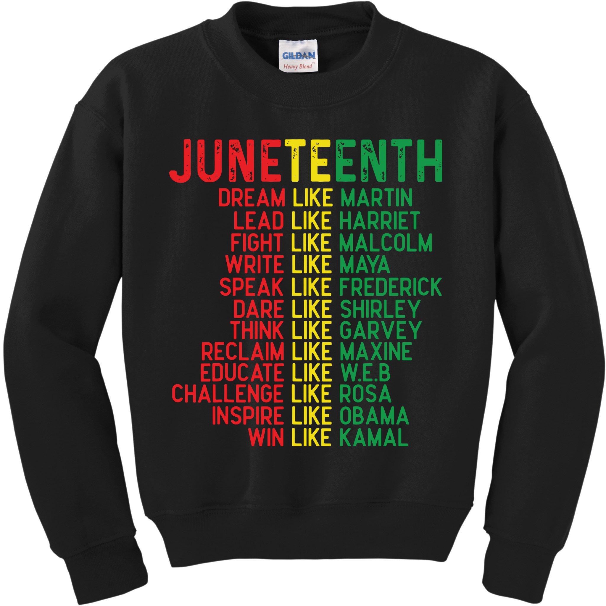 Juneteenth Women Juneteenth Shirts African American Kids Sweatshirt