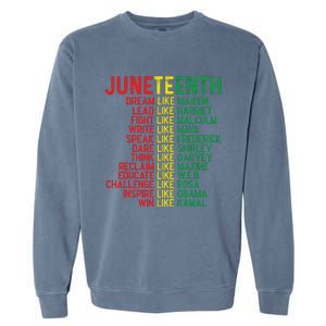 Juneteenth Women Juneteenth Shirts African American Garment-Dyed Sweatshirt