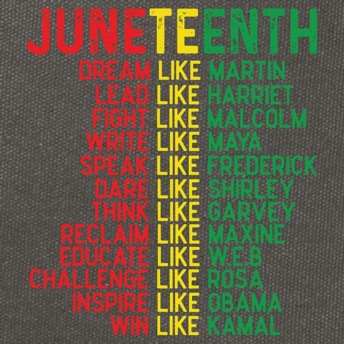 Juneteenth Women Juneteenth Shirts African American Cotton Canvas Backpack