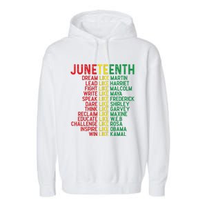 Juneteenth Women Juneteenth Shirts African American Garment-Dyed Fleece Hoodie