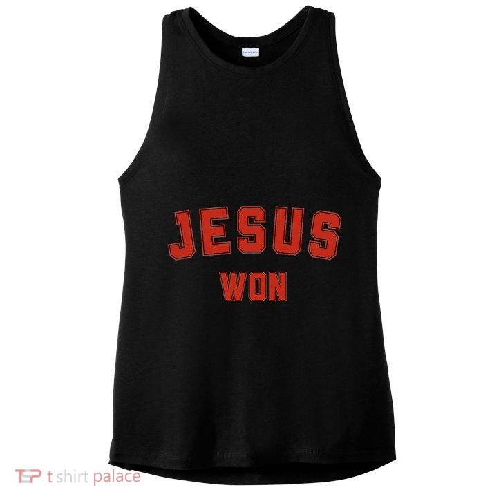 Jesus Won Ladies PosiCharge Tri-Blend Wicking Tank