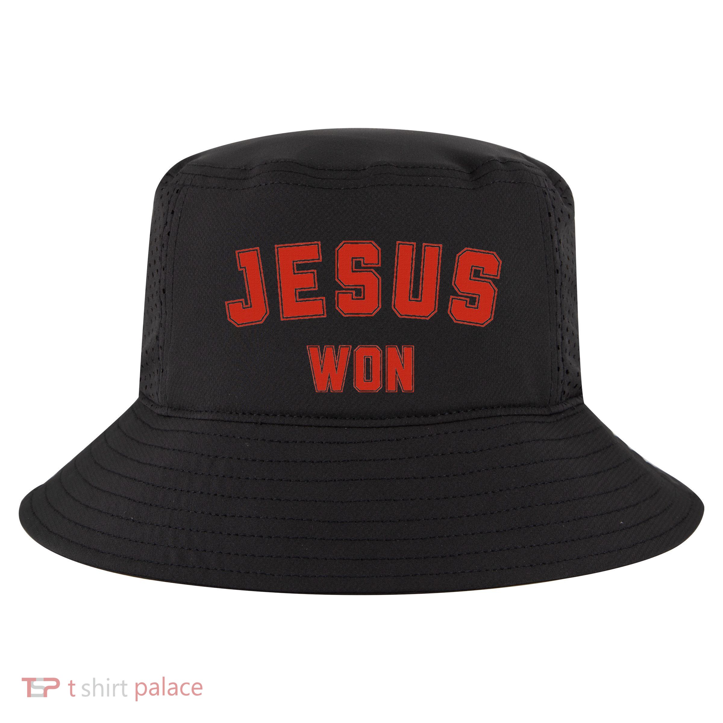 Jesus Won Cool Comfort Performance Bucket Hat