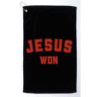 Jesus Won Golf Towel