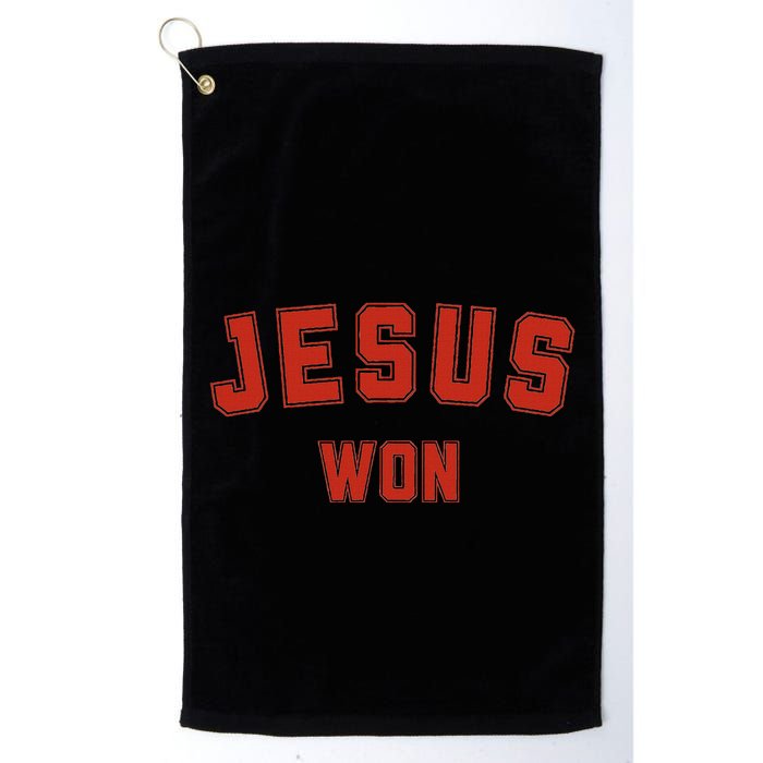 Jesus Won Golf Towel