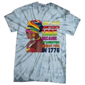 Juneteenth Women Juneteenth Shirts African American Tie-Dye T-Shirt