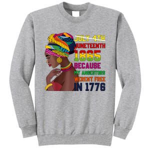 Juneteenth Women Juneteenth Shirts African American Tall Sweatshirt