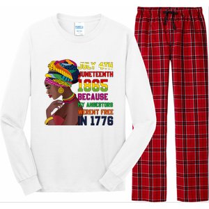 Juneteenth Women Juneteenth Shirts African American Long Sleeve Pajama Set