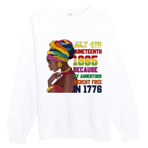 Juneteenth Women Juneteenth Shirts African American Premium Crewneck Sweatshirt