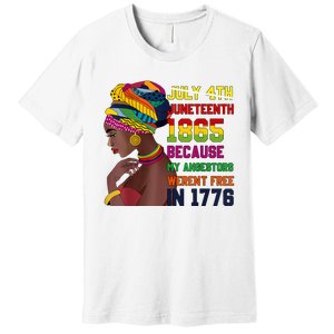 Juneteenth Women Juneteenth Shirts African American Premium T-Shirt