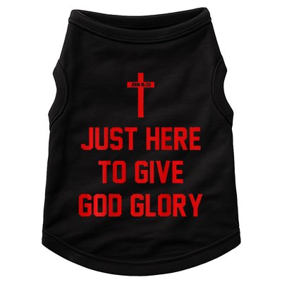 Jesus Won Just Here To Give God Glory Ohio Pride Doggie Tank