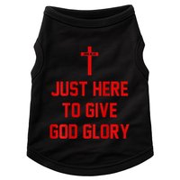 Jesus Won Just Here To Give God Glory Ohio Pride Doggie Tank