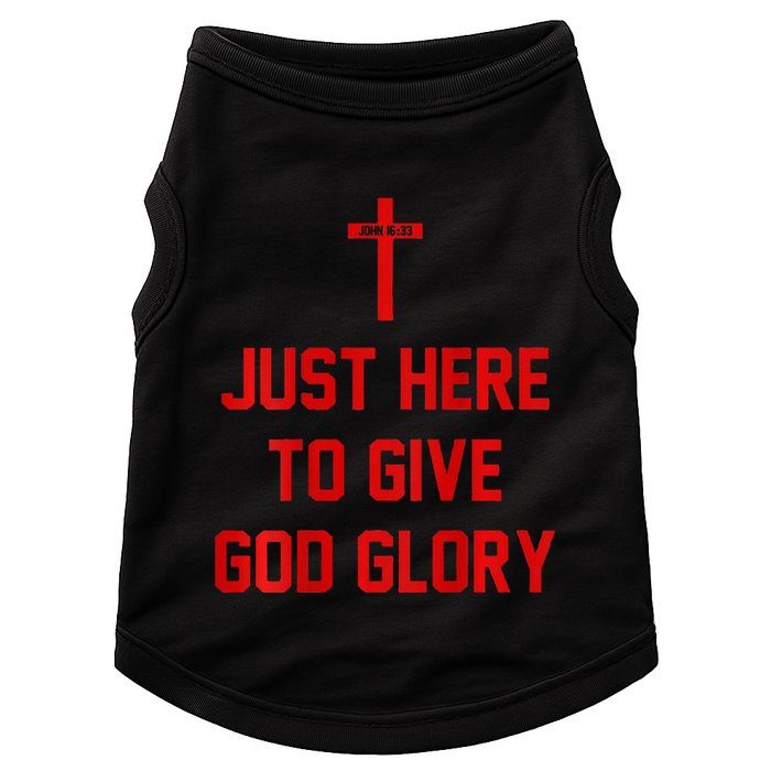 Jesus Won Just Here To Give God Glory Ohio Pride Doggie Tank