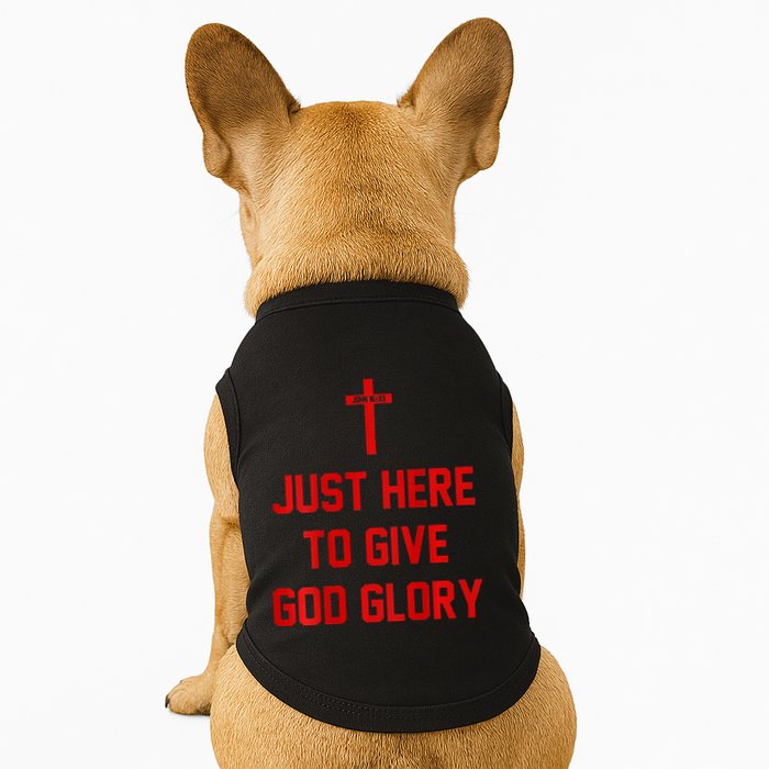 Jesus Won Just Here To Give God Glory Ohio Pride Doggie Tank