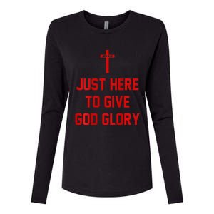 Jesus Won Just Here To Give God Glory Ohio Pride Womens Cotton Relaxed Long Sleeve T-Shirt