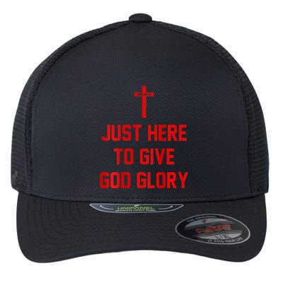 Jesus Won Just Here To Give God Glory Ohio Pride Flexfit Unipanel Trucker Cap