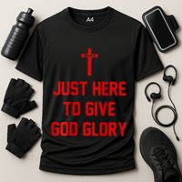 Jesus Won Just Here To Give God Glory Ohio Pride Cooling Performance Crew T-Shirt
