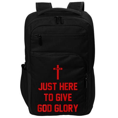 Jesus Won Just Here To Give God Glory Ohio Pride Impact Tech Backpack
