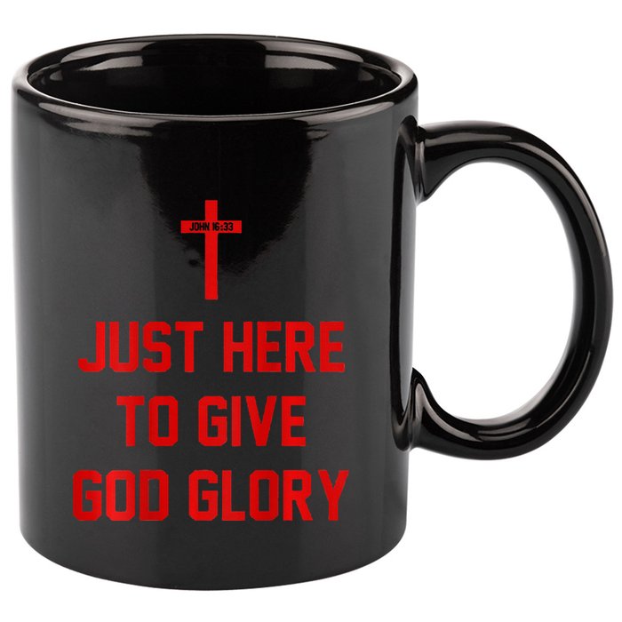 Jesus Won Just Here To Give God Glory Ohio Pride 11oz C Handle Ceramic Mug