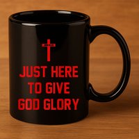 Jesus Won Just Here To Give God Glory Ohio Pride 11oz C Handle Ceramic Mug