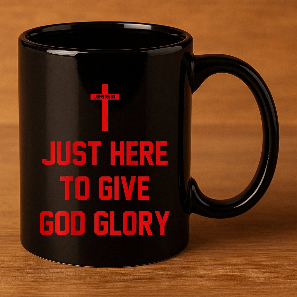 Jesus Won Just Here To Give God Glory Ohio Pride 11oz C Handle Ceramic Mug