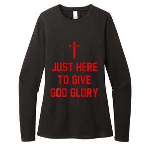 Jesus Won Just Here To Give God Glory Ohio Pride Womens CVC Long Sleeve Shirt