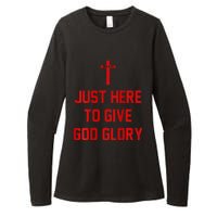 Jesus Won Just Here To Give God Glory Ohio Pride Womens CVC Long Sleeve Shirt