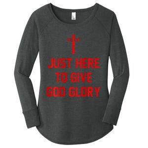 Jesus Won Just Here To Give God Glory Ohio Pride Women's Perfect Tri Tunic Long Sleeve Shirt