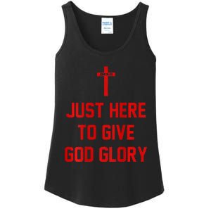 Jesus Won Just Here To Give God Glory Ohio Pride Ladies Essential Tank