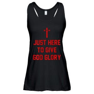 Jesus Won Just Here To Give God Glory Ohio Pride Ladies Essential Flowy Tank