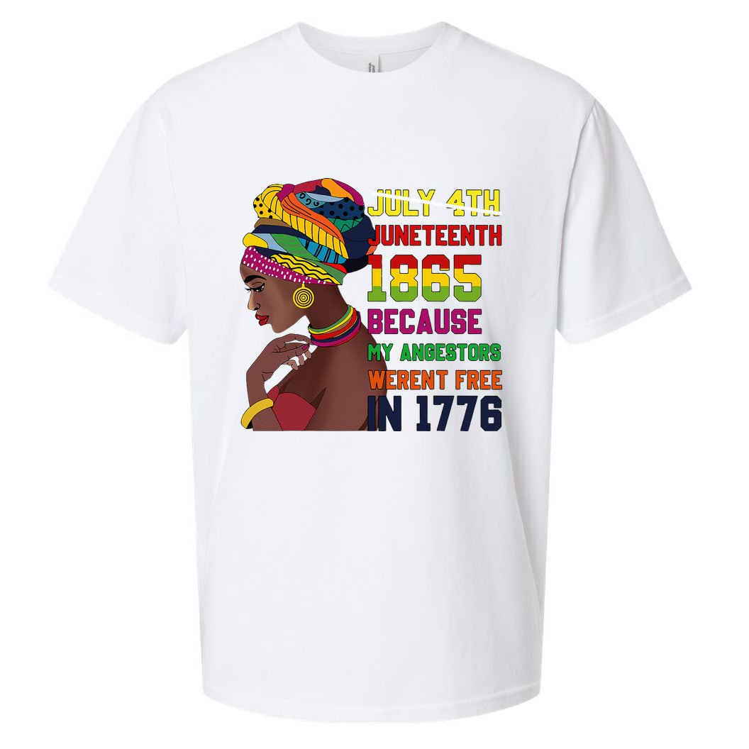 Juneteenth Women Juneteenth Shirts African American Sueded Cloud Jersey T-Shirt