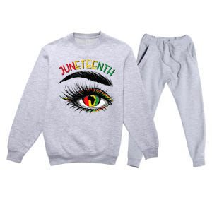 Juneteenth Women Juneteenth Shirts African American Premium Crewneck Sweatsuit Set