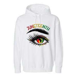 Juneteenth Women Juneteenth Shirts African American Garment-Dyed Fleece Hoodie