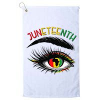 Juneteenth Women Juneteenth Shirts African American Platinum Collection Golf Towel