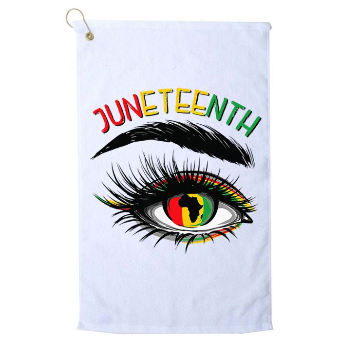 Juneteenth Women Juneteenth Shirts African American Platinum Collection Golf Towel