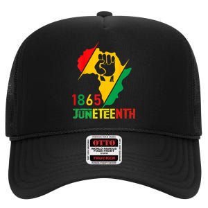 Juneteenth Women Juneteenth Shirts 1865 Juneteenth High Crown Mesh Back Trucker Hat