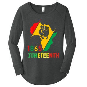 Juneteenth Women Juneteenth Shirts 1865 Juneteenth Women's Perfect Tri Tunic Long Sleeve Shirt