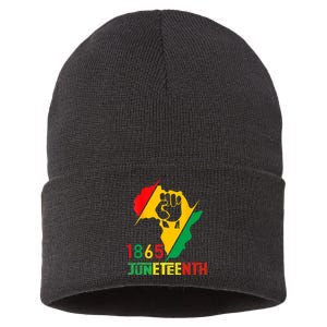 Juneteenth Women Juneteenth Shirts 1865 Juneteenth Sustainable Knit Beanie