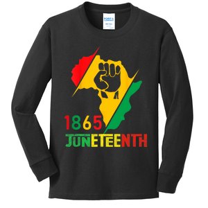 Juneteenth Women Juneteenth Shirts 1865 Juneteenth Kids Long Sleeve Shirt