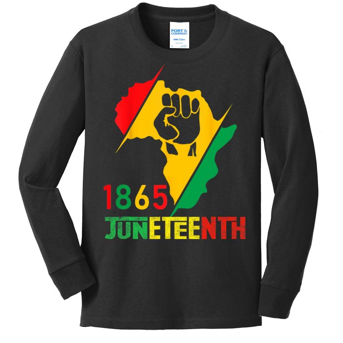 Juneteenth Women Juneteenth Shirts 1865 Juneteenth Kids Long Sleeve Shirt