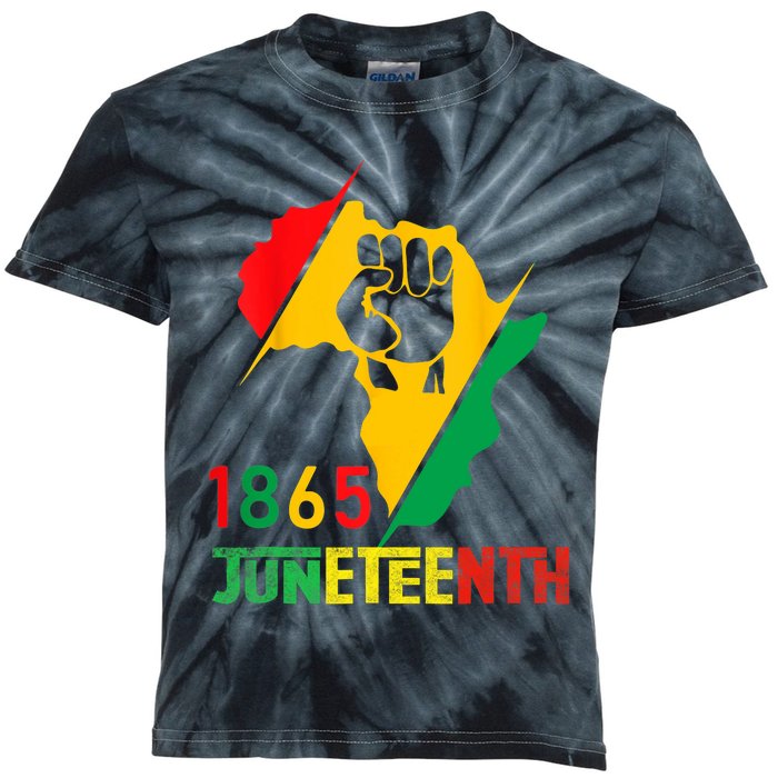 Juneteenth Women Juneteenth Shirts 1865 Juneteenth Kids Tie-Dye T-Shirt